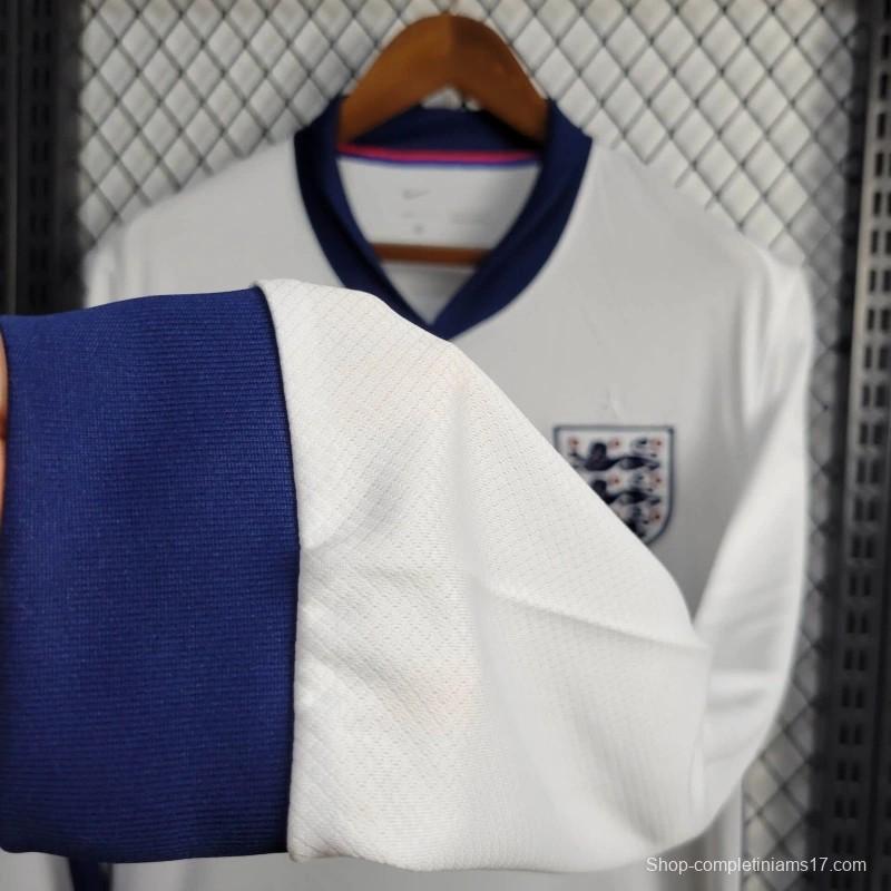 2024 England Home Long Sleeve Jersey