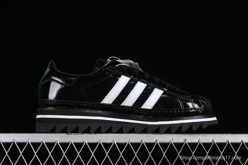 Adidas Superstar Clot IH5953 Preppy Style Shell Toe Sneakers with Perforated Leather - IH5953