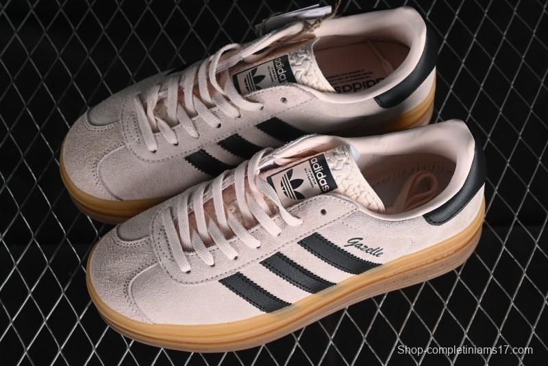 Adidas Originals Gazelle Bold IE0429 Low-Top Sneakers with Thick Sole for Casual Wear, Slip-Resistant and Durable