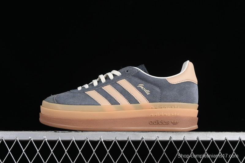 Adidas Originals Gazelle Bold IE0428 Low-Top Sneakers with Thick Sole for Casual Wear Anti-Slip and Durable - IE0428