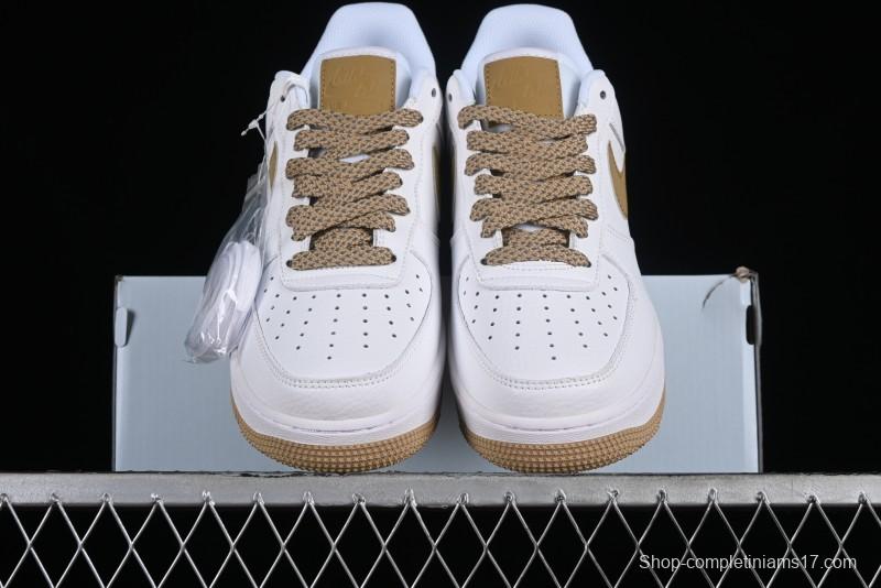 Nocta x Nike Air Force 1'07 Low "Certified Lover Boy" Khaki Casual Sneakers