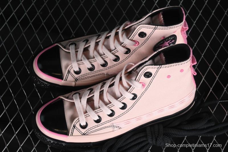 Converse Chuck 70s High Top Casual Sneakers in Black and Pink - A09541C