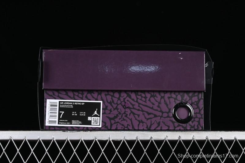 Nike Air Jordan 3 Retro "Rio" Collaboration Sneakers with Gradient Heel and J Balvin Logo - FN0344-001