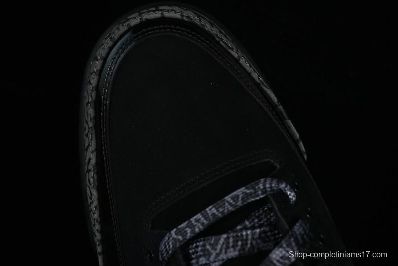 Nike Air Jordan 3 Retro Sneakers in Black with Elephant Print - CK9246-168