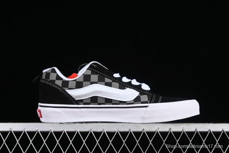 Vans Classics Knu Skool Retro Skate Shoes with Thick Tongue and Oversized Toe - VN0009QCB9P