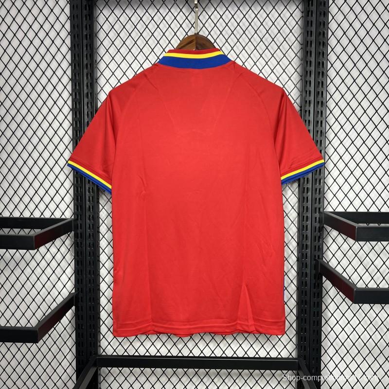 Retro 1994 Romania Away Red Jersey