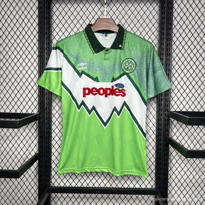 Retro 91/92 Celtic Away Green Jersey