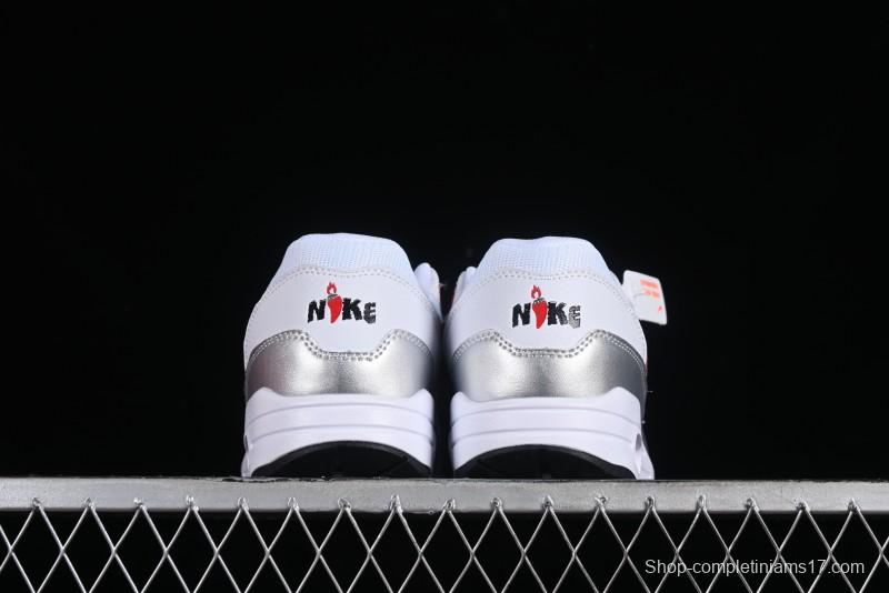 Nike Air Max 1 Retro Running Shoes with Half-Sole Air Cushion - HF7746-100