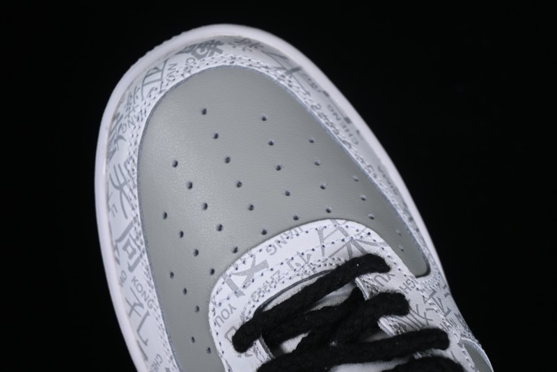 Nike Air Force 1 '07 Low Custom ID Graffiti Chinese Style Hundred Surnames Casual Sneakers - SD3356-008