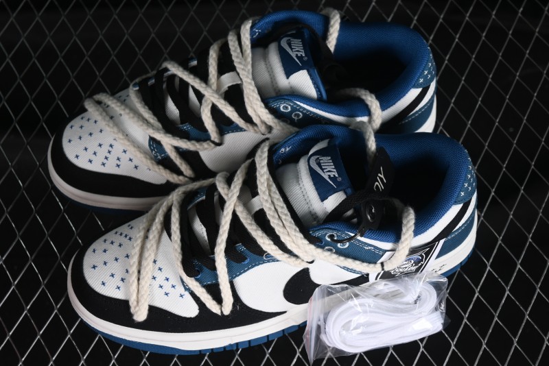 Nike Dunk Low High Street Style Ocean Protection Deconstructed SB Lace-Up Casual Skate Shoes - DV0834-101