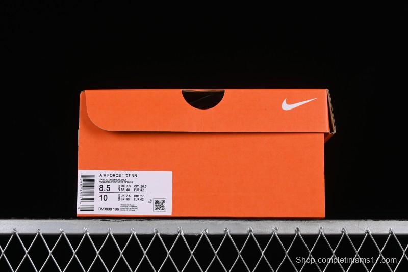 Nike Air Force 1 '07 Low Casual Sneakers in White Green - DV3808-106