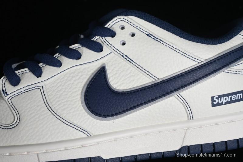 Supreme x Nike SB Dunk Low Deep Blue Colorway Low-Top Casual Skate Shoes - RM2308-238