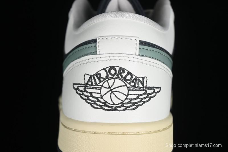 Nike Air Jordan 1 Low AJ1 Black Green Casual Sneakers - DC0774-001