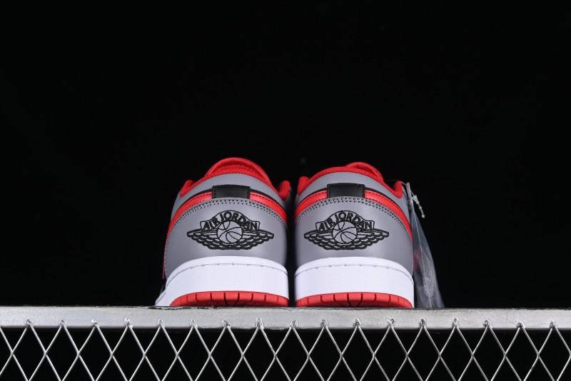Nike Air Jordan 1 Low AJ1 Cement Grey Low-Top Casual Sneakers - 553558-060