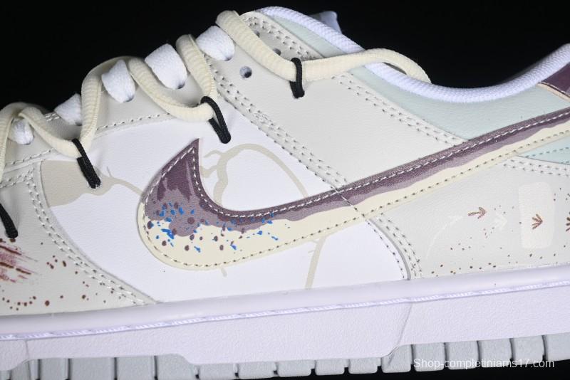 Nike Dunk Low SB 'Neutral' Urban Ruins Skate Shoes with Strap - DV0831-101