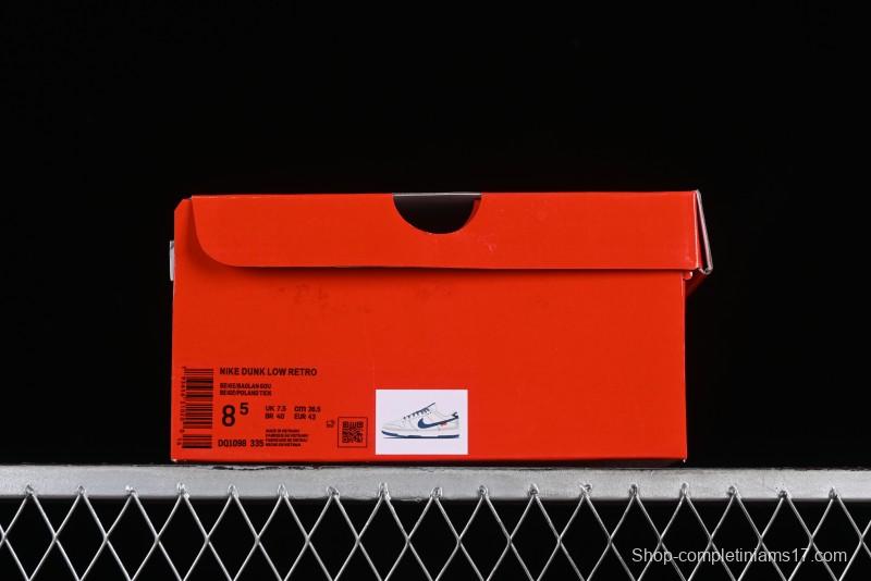 Supreme x Nike SB Dunk Low Casual Skate Shoes with Zoom Air Cushion - DQ1098-335