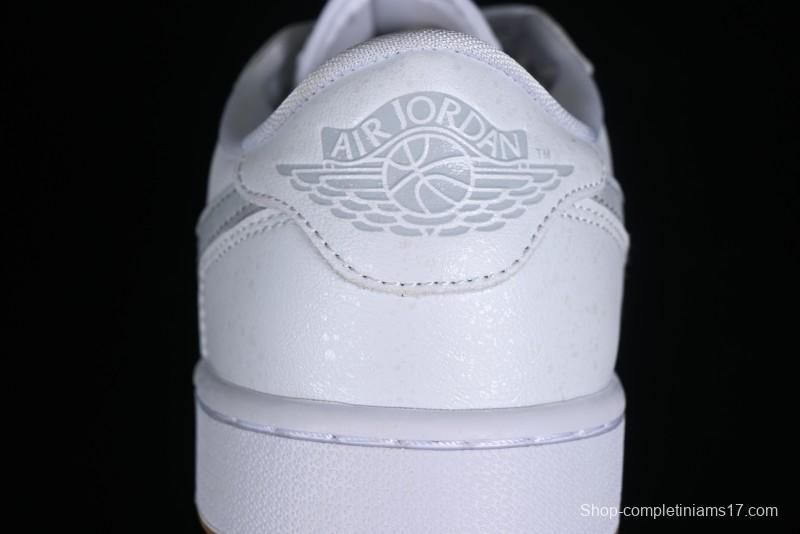 Nike Air Jordan 1 Low Golf Shoes White with Gum Sole - DD9315-111