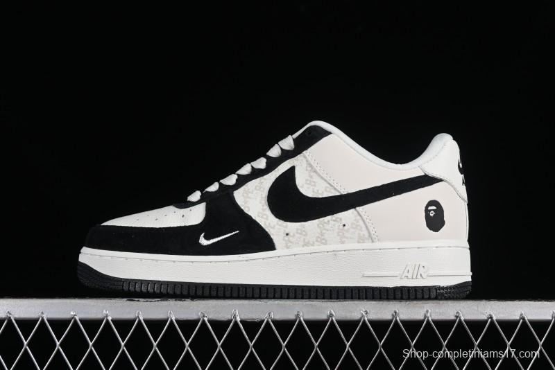 Nike Air Force 1 '07 Low BAPE Collaboration - White Black Camo Casual Sneakers - BA8806-845