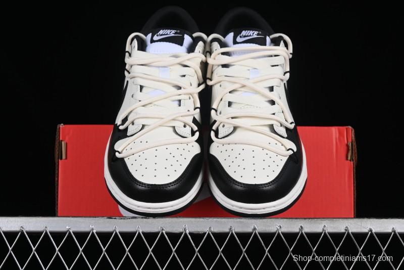 Nike Dunk Retro Saml Panda Mischief Low-Top Casual Sneakers with SB Lace and Retro Black-White Design - DD1391-100