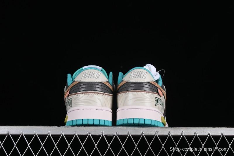 Nike Dunk Low Panda Prank Spring Touchdown Spring Forward Brown Green SB Strap Low Top Casual Skate Shoes - DV0834-101