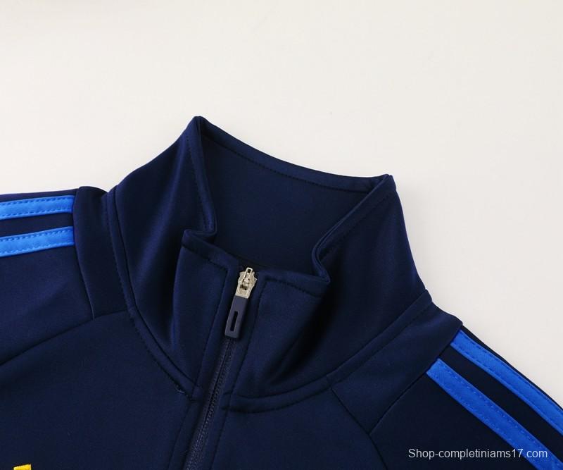 24/25 Boca Juniors Navy/Blue Full Zipper Jacket +Long Pants
