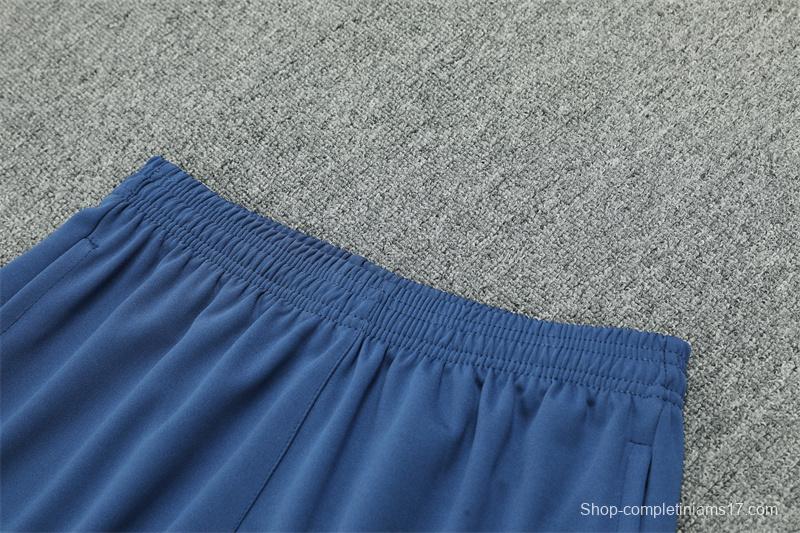 24/25 Manchester City Blue Half Zipper Jacket+Long Pants
