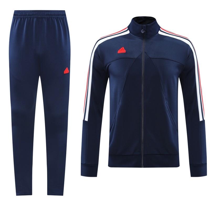 2024 Adidas Blue Full Zipper Jacket +Long Pants