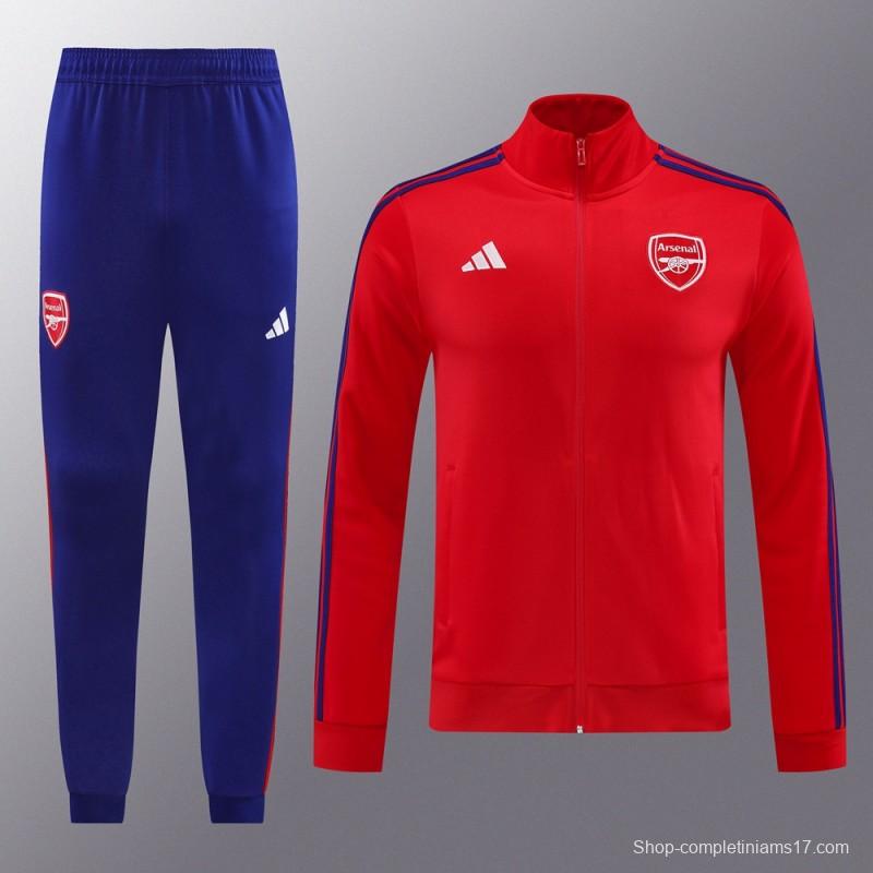 24/25 Arsenal Red Full Zipper Jacket +Long Pants