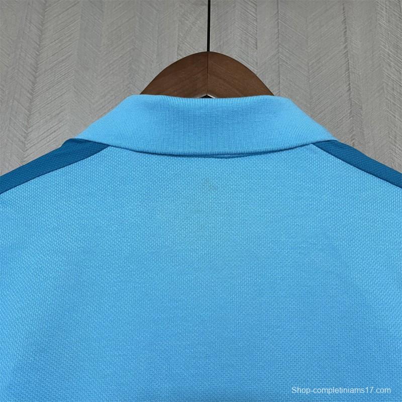 25/26 Flamengo Light Blue Polo Jersey S-XXXXL