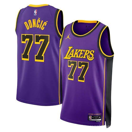 2025 NBA Los Angeles Lakers Purple Luka Doncic Jersey
