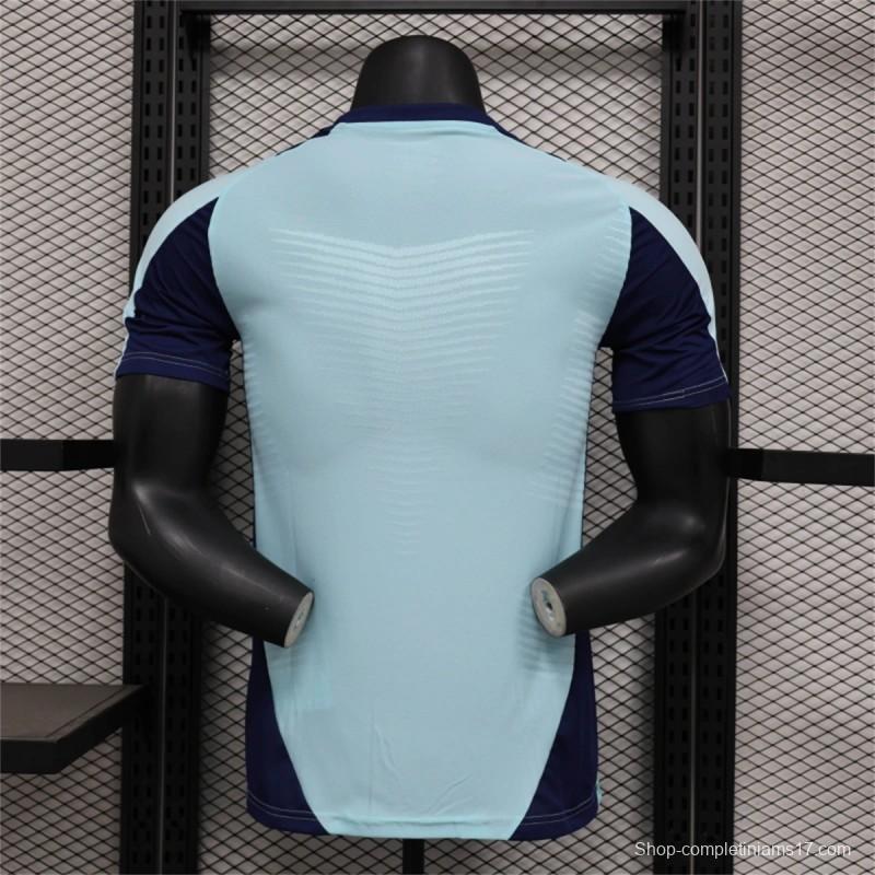 24/25 Player Version Arsenal Pre Match Light Blue Training Jersey