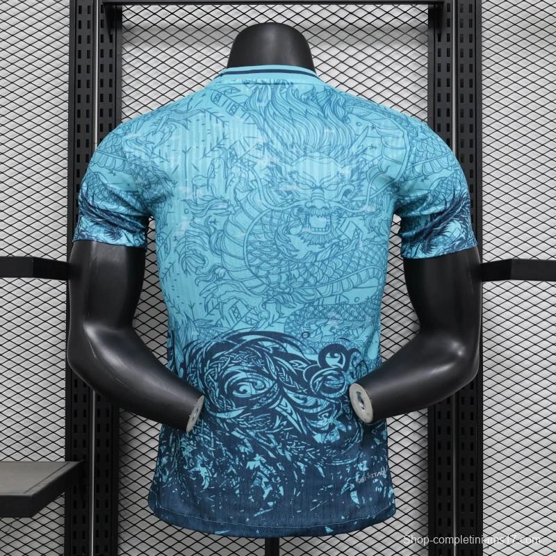 25/26 Player Version Barcelona Special Edition Blue Dragon Jersey