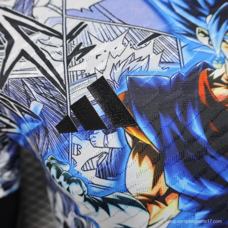 Player Version 2025 Japan White with Dragon Ball Z Anime Design Jersey