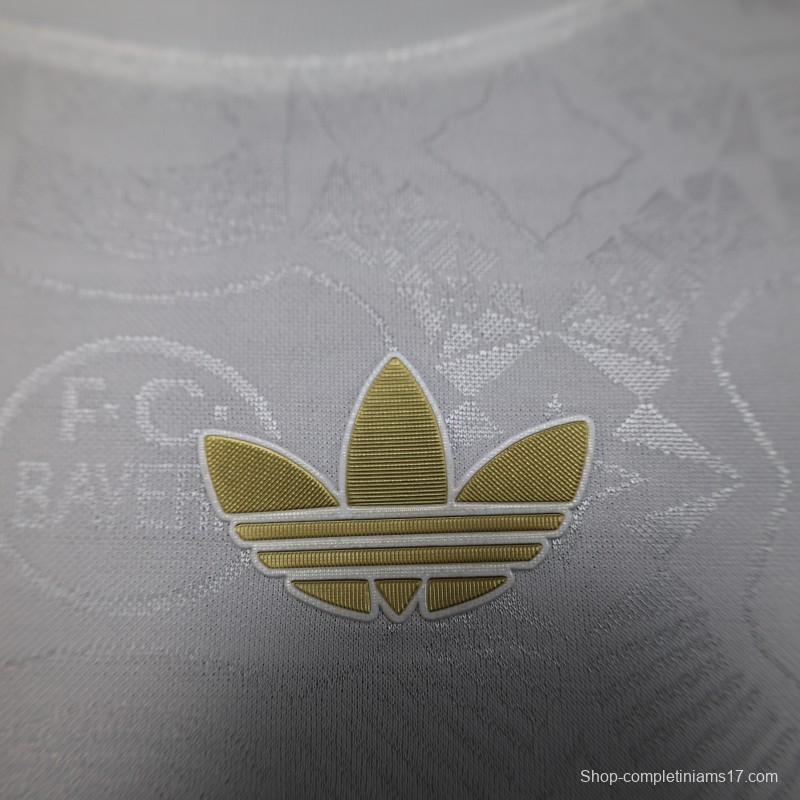 Player Version 25/26 Bayern Munich White with 125th Anniversary Emblem Jersey