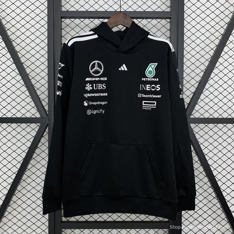 2025 F1 Formula AMG Black Hoodie