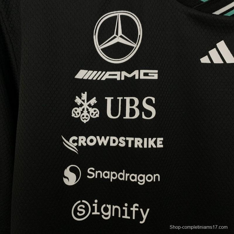 2025 F1 Formula AMG Black T-Shirt
