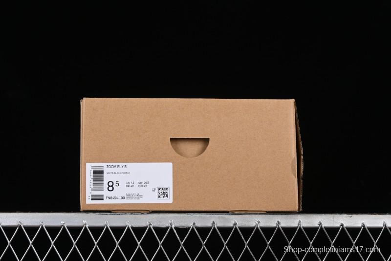 Nike Zoom Fly 6 Lightweight Responsive Running Shoes with Flyknit and React Technology - FN8454-100