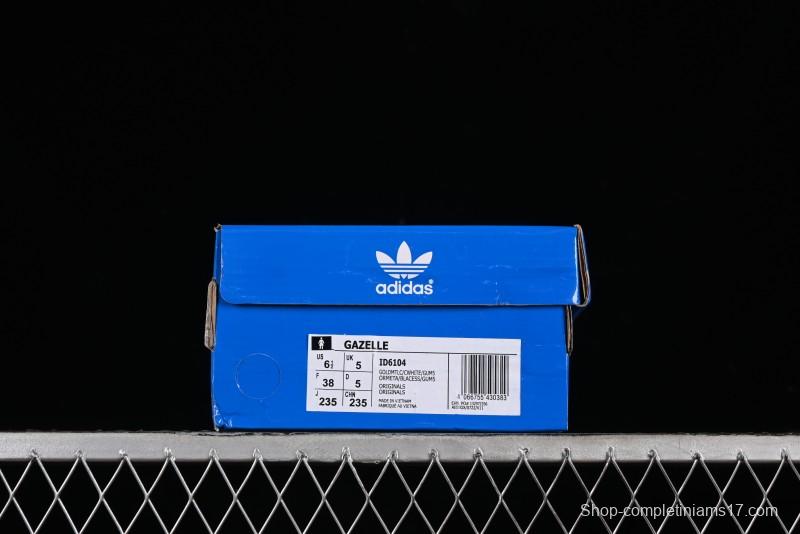 Adidas Originals Gazelle ID6104 Retro Casual Slip-Resistant Wear-Resistant Low-Top Sneakers