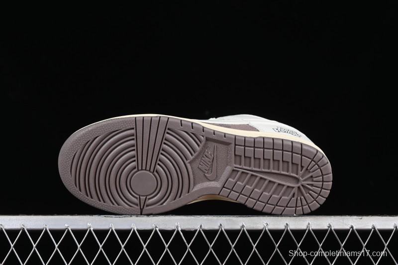 Nike SB Dunk Low LV Collaboration - Denim Patchwork Anniversary High-End Custom Low-Top Casual Sneakers - JH8310-956