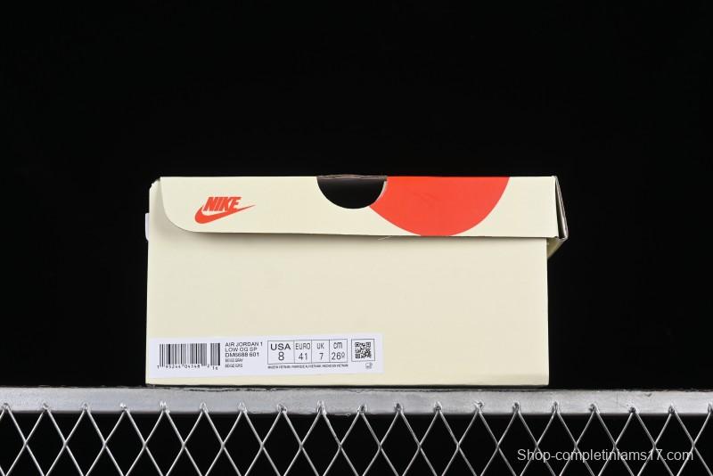 Nike Air Jordan 1 Low OG SP Travis Scott x Fragment Design Retro Sneakers - DM6688-601