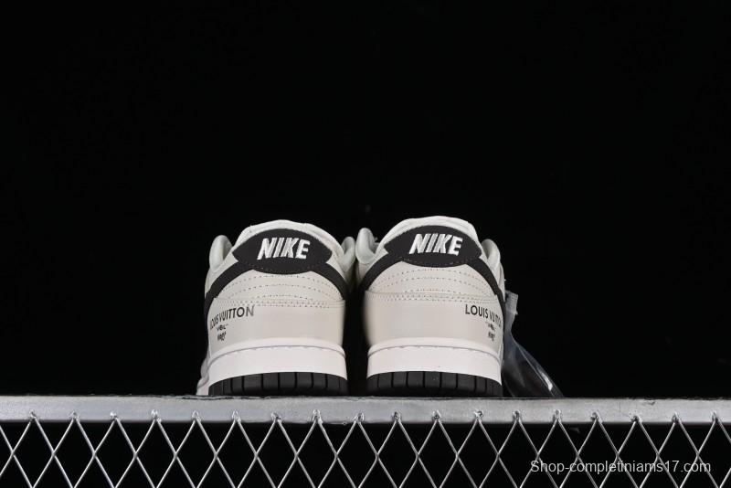 Nike Dunk Low LV Collaboration High-End Custom SB Low-Top Casual Skate Shoes - FC1688-400