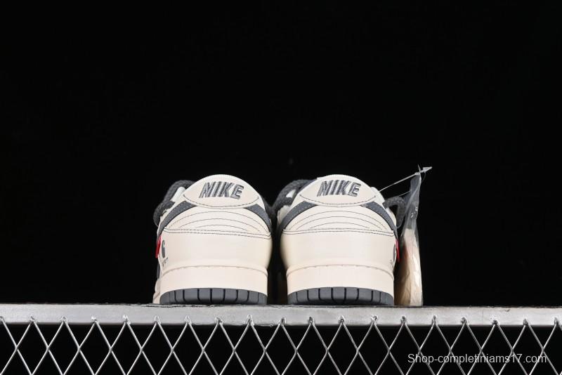 Nike SB Dunk Low Carhartt Collaboration - Strap Grey Hook Anniversary High-End Custom Low-Top Casual Skate Shoes - SJ2068-266