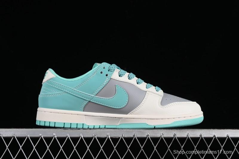 Nike SB Dunk Low BAPE Collaboration - Beige Grey Indigo Anniversary Custom Low-Top Casual Skate Shoes - BB8969-003