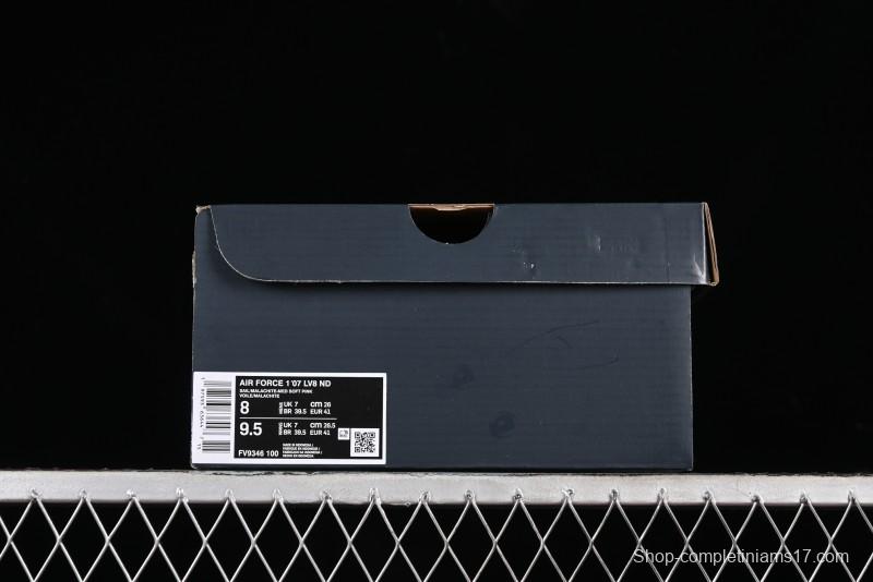Nike Air Force 1 '07 Low Casual Sneakers in White Pink Green - FV9346-100