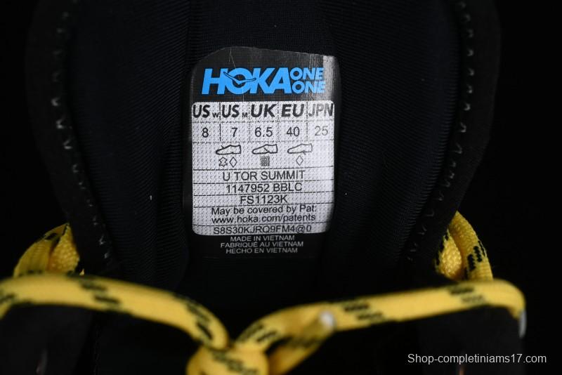 HOKA ONE ONE Tor Summit Low-Top Running Shoes with Geometric Cushioning for Stability and Traction - 1147952 BBLC