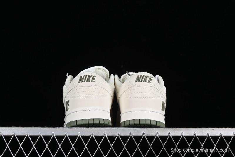Nike SB Dunk Low Collaboration Triple Swoosh Military Green Colorway Low-Top Casual Skateboarding Shoes - NK5639-323