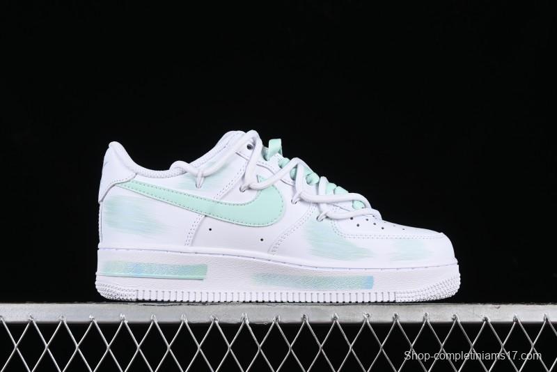 Nike Air Force 1 '07 Low Anime Themed Custom Swoosh Strap Casual Sneakers - ZH0316-023