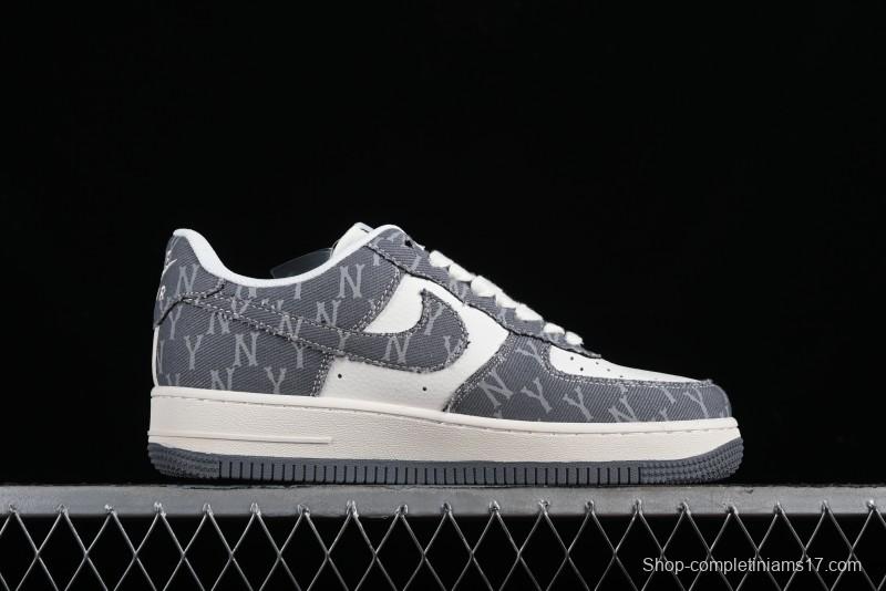 Nike Air Force 1 '07 Low LV Collaboration - Grey Double Swoosh Casual Sneakers - HD1968-030