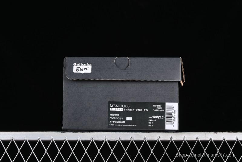 Onitsuka Tiger Mexico 66 Low-Top Leather Casual Running Shoes - D508K-0193