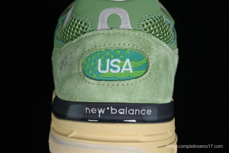 New Balance Made In USA M993 Series Classic Retro Running Shoes - U993GW